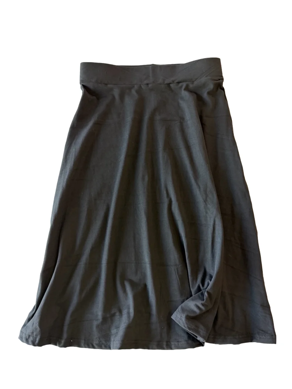 Women's Pull On Elastic Waist Aline Swing Skirt Size L #260835